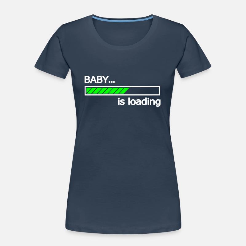 Baby is loading progress bar Loading Bar Women's Premium Organic T-Shirt