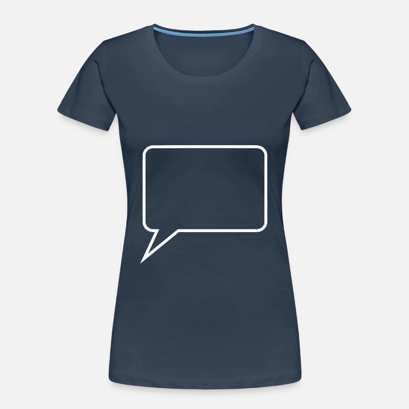 Personalize your own comic speech bubble - Women's Premium Organic T-Shirt -