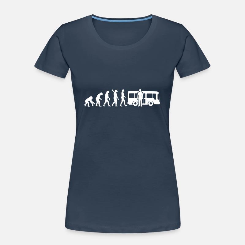Evolution chauffeur de bus chauffeur de bus W T-shirt bio Premium Femme