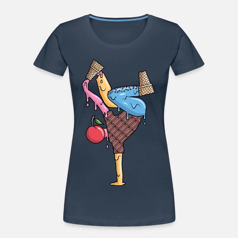 Breakdance Eiscreme Tanz Breakdancer Breakdancing Women's Premium Organic T-Shirt