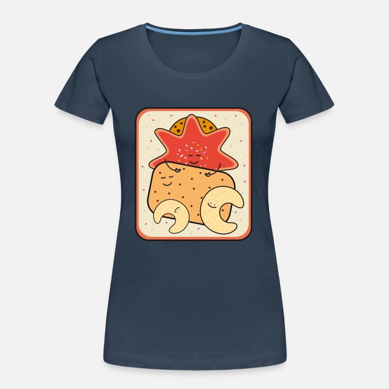 Boîte de biscuits de Noël T-shirt bio Premium Femme