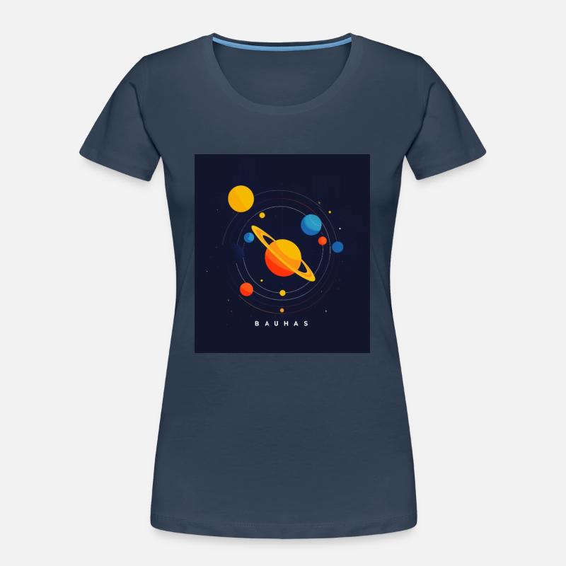 Bauhas Planetensystem Frauen Premium Bio T-Shirt