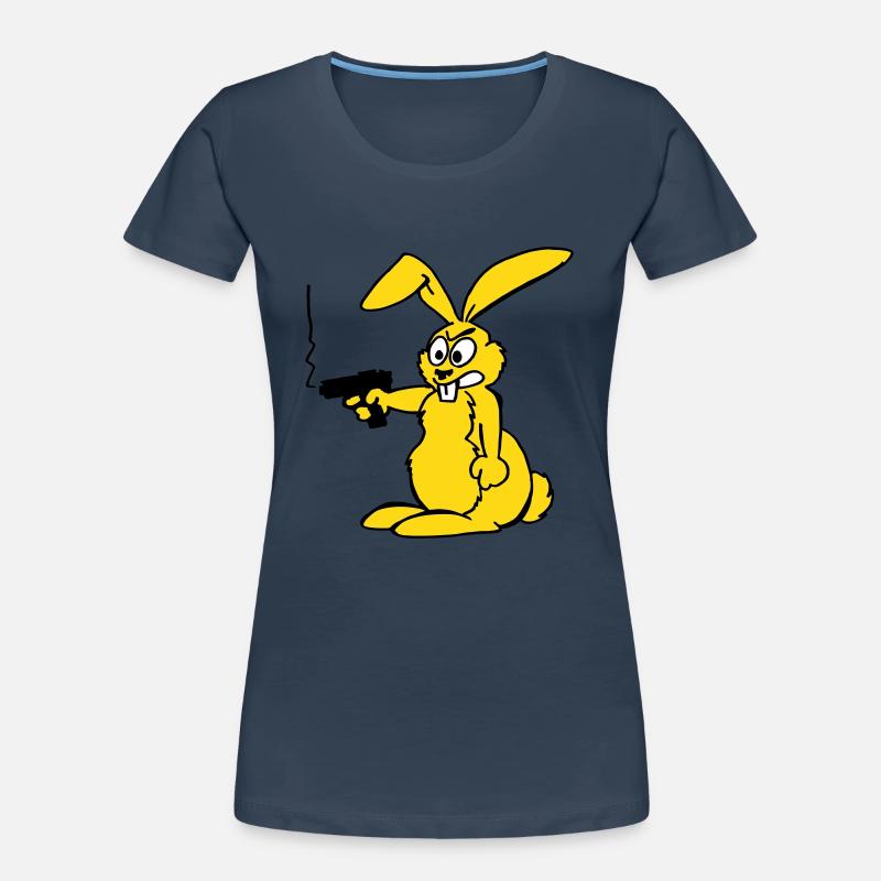 Lapin mitraillette T-shirt bio Premium Femme