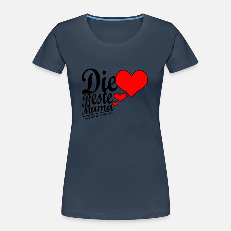 Die beste Mama Muttertag Geschenk Frauen Premium Bio T-Shirt