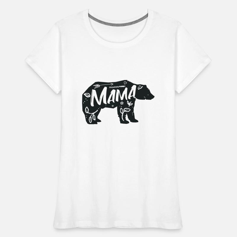 Mama Ourse T-shirt bio Premium Femme