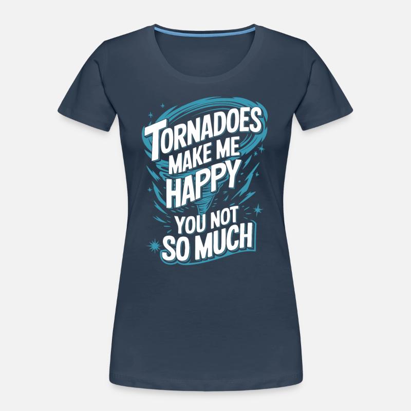 Tempête à la poursuite de la tornade Météorologue de tempête T-shirt bio Premium Femme