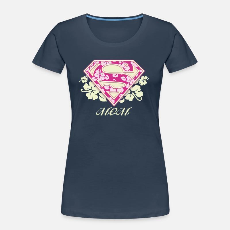 Superman 'S-Shield Mom' - T-shirt bio Premium Femme -