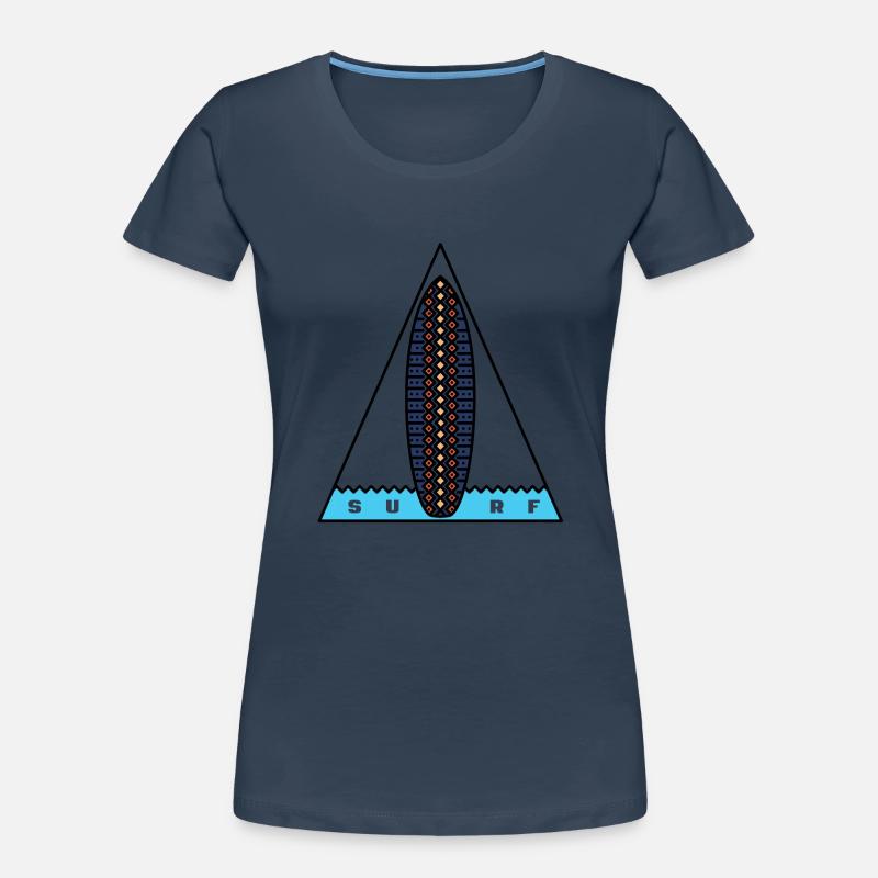 Surf Triangle Women's Premium Organic T-Shirt