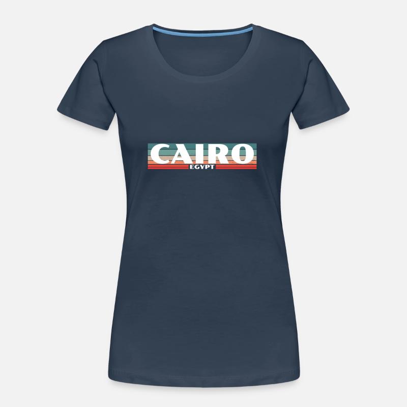 Le Caire Rétro Égypte Égypte Égypte Egypte Egyptienne Egypte T-shirt bio Premium Femme