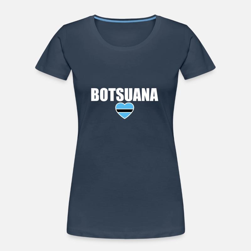 Botswana Botswana Botswana Drapeau du Botswana T-shirt bio Premium Femme