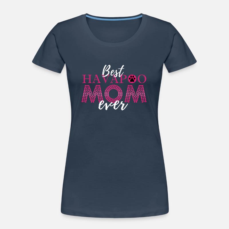 havapoo, havapoo havapoo ciel, mélange de caniche, T-shirt bio Premium Femme