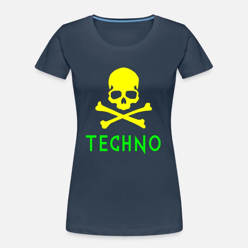 Techno-Knochen - Frauen Premium Bio T-Shirt - 
