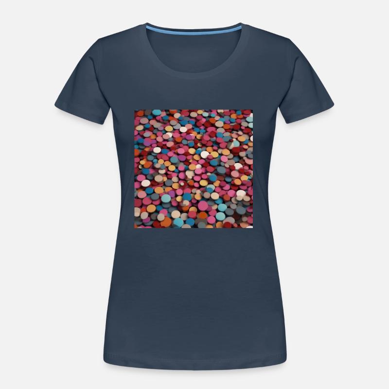 Bunte Chips 2 Frauen Premium Bio T-Shirt