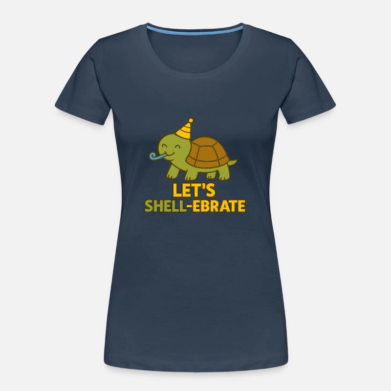 Let’s Shell-ebrate – Party Turtle Edition Women's Premium Organic T-Shirt