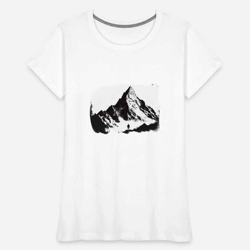 Mountain Calling 9 T-shirt bio Premium Femme
