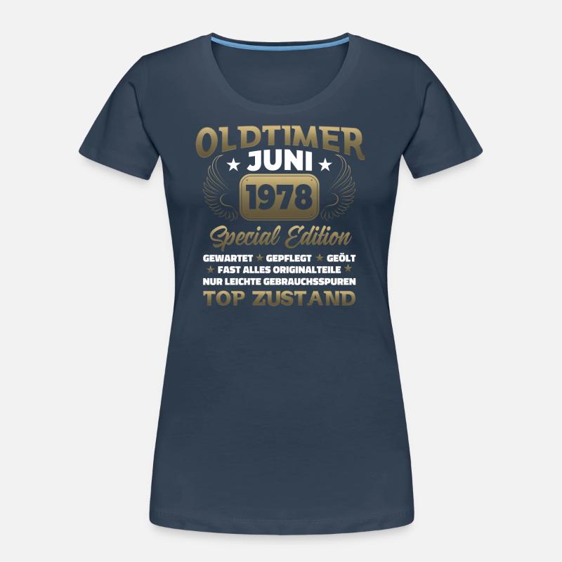 Oldtimer Juni 1978 Geburtstag Geschenk Herren Frauen Premium Bio T-Shirt