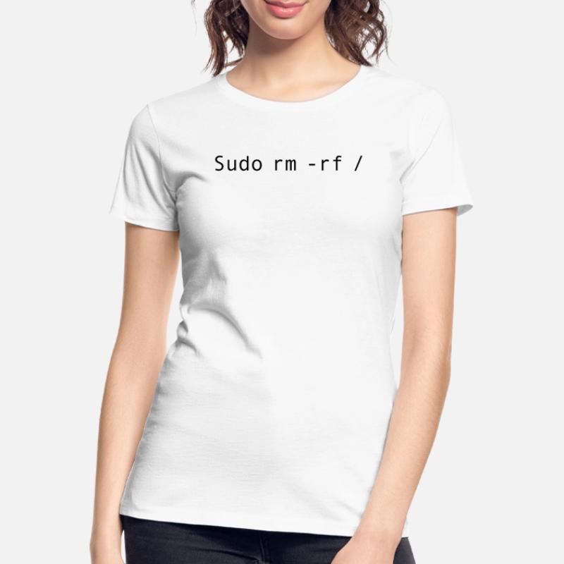 Linux-Codierung sudo rm -rf / Frauen Premium Bio T-Shirt