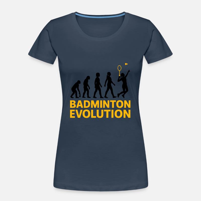 Badminton Evolution Frau Smash Cool Frauen Premium Bio T-Shirt