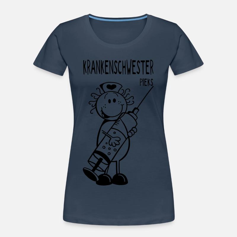 Krankenschwester mit Spritze - Geschenk Frauen Premium Bio T-Shirt