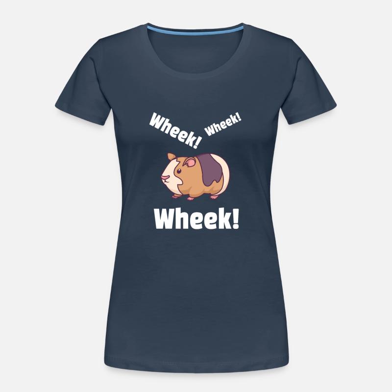 Cochon d'Inde Cochon d'Inde: Wheek! Wheek! T-shirt bio Premium Femme