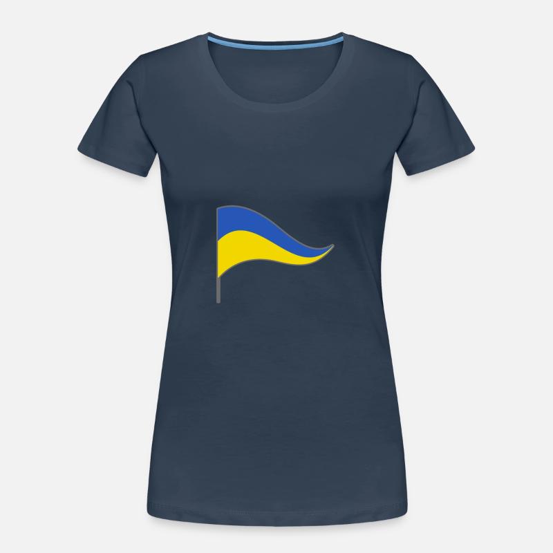 Ukraine. Drapeau drapeaux drapeau pays drapeau T-shirt bio Premium Femme