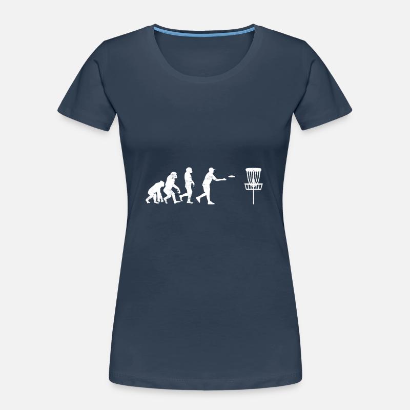 Disc golf Evolution Evolution sport sport Women's Premium Organic T-Shirt