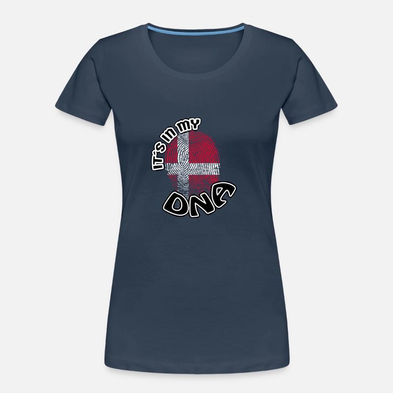 Geschenk Its in my dna dns roots Daenemark Frauen Premium Bio T-Shirt