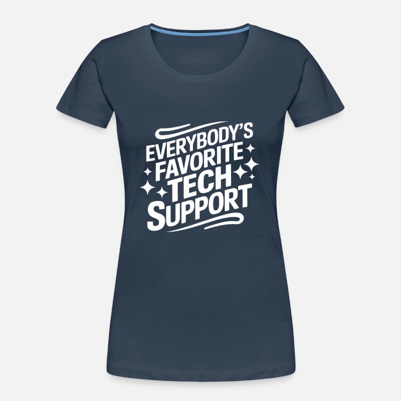 Technischer Support Computerfreak Nerd Frauen Premium Bio T-Shirt