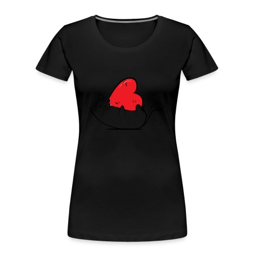 Cat Love - Vrouwen premium bio T-shirt