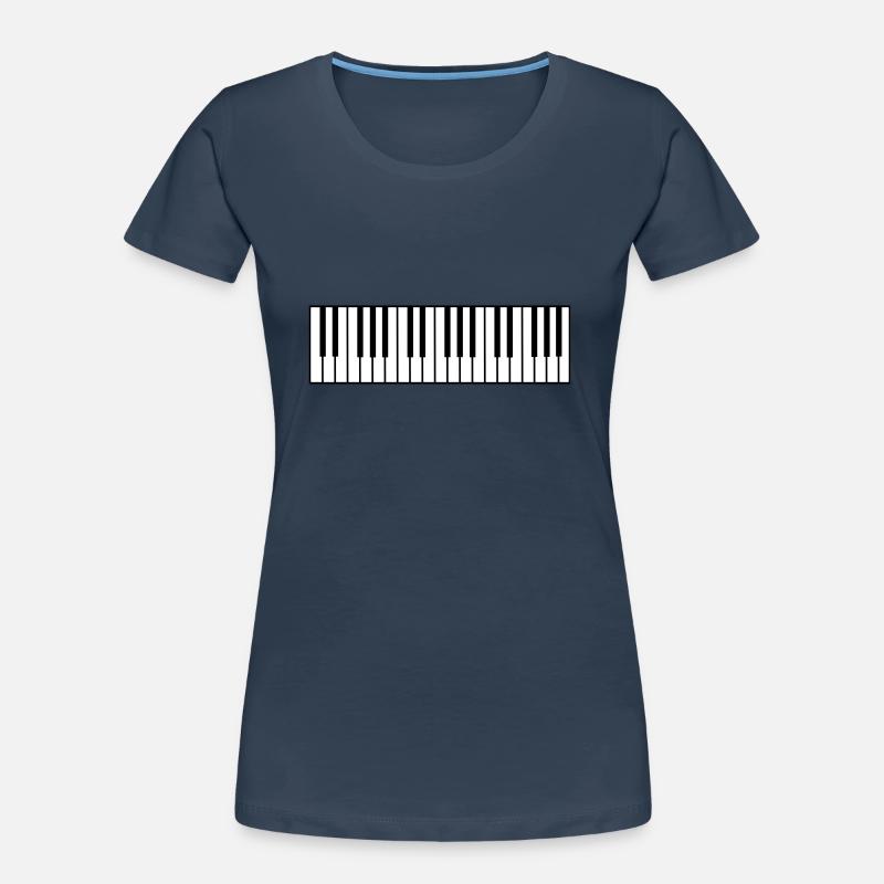 klavier_farbe Frauen Premium Bio T-Shirt