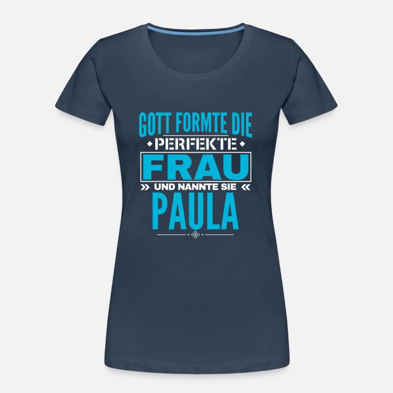 Conception du nom de Paula T-shirt bio Premium Femme