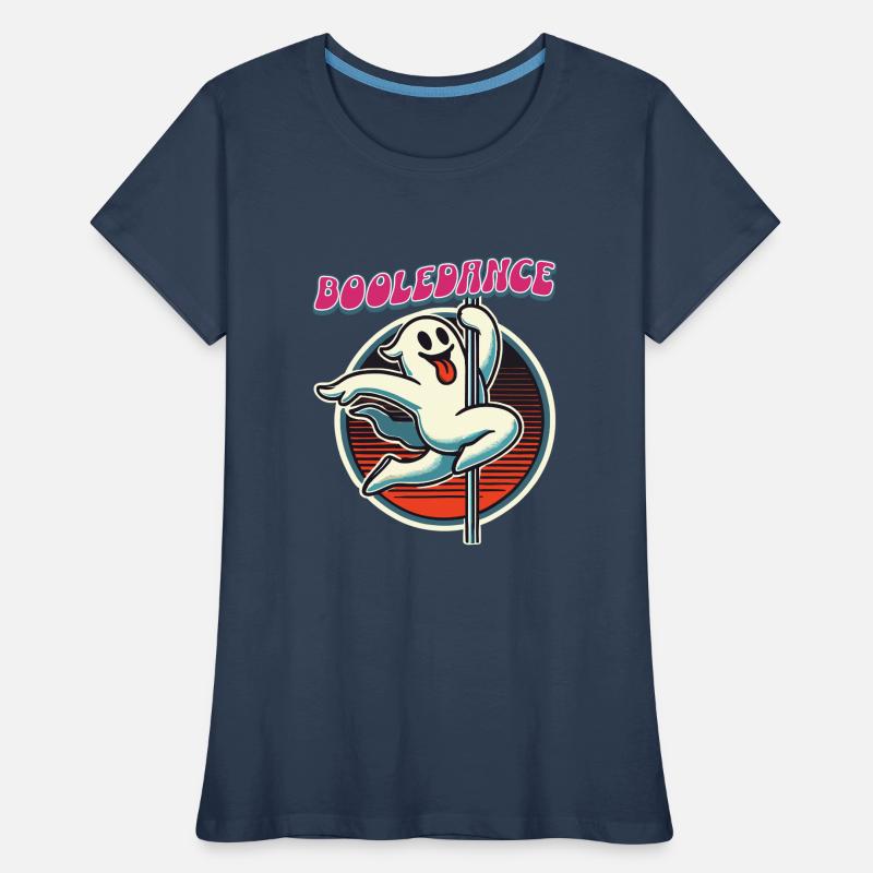 Funny Boolean Dance Saying Pole Dance Ghost Women's Premium Organic T-Shirt