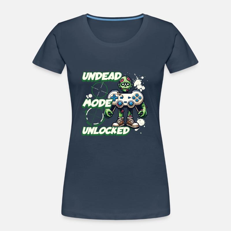 Zombie Gaming Controller: Undead Mode Women's Premium Organic T-Shirt