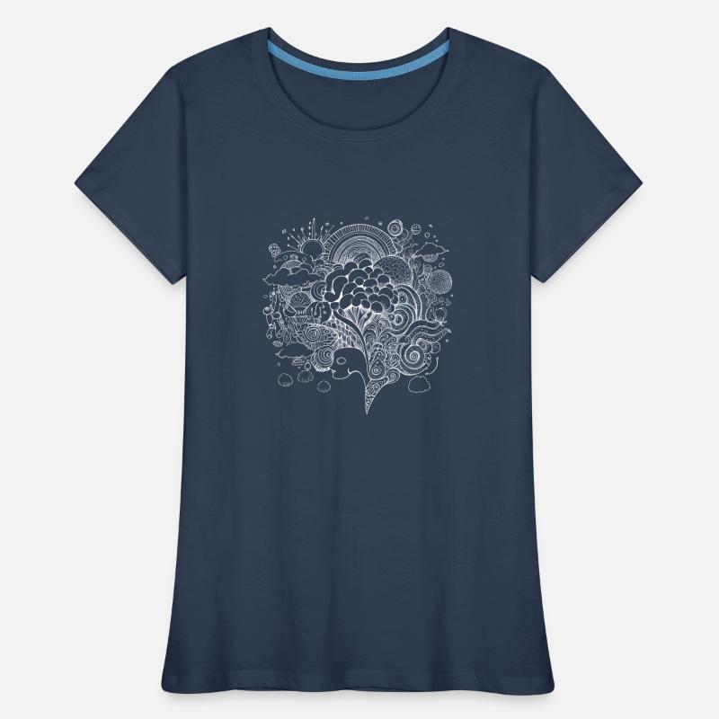 Psychedelic artwork with trippy patterns Women's Premium Organic T-Shirt