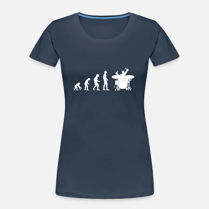 drummer evolution Frauen Premium Bio T-Shirt