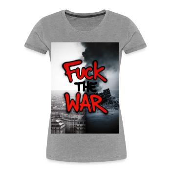 À LA GUERRE - T-shirt bio Premium Femme -  - Devant - Mia (176cm)