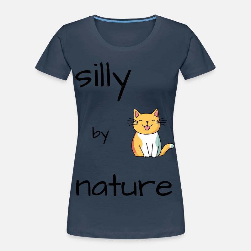 Chat Idiot T-shirt bio Premium Femme