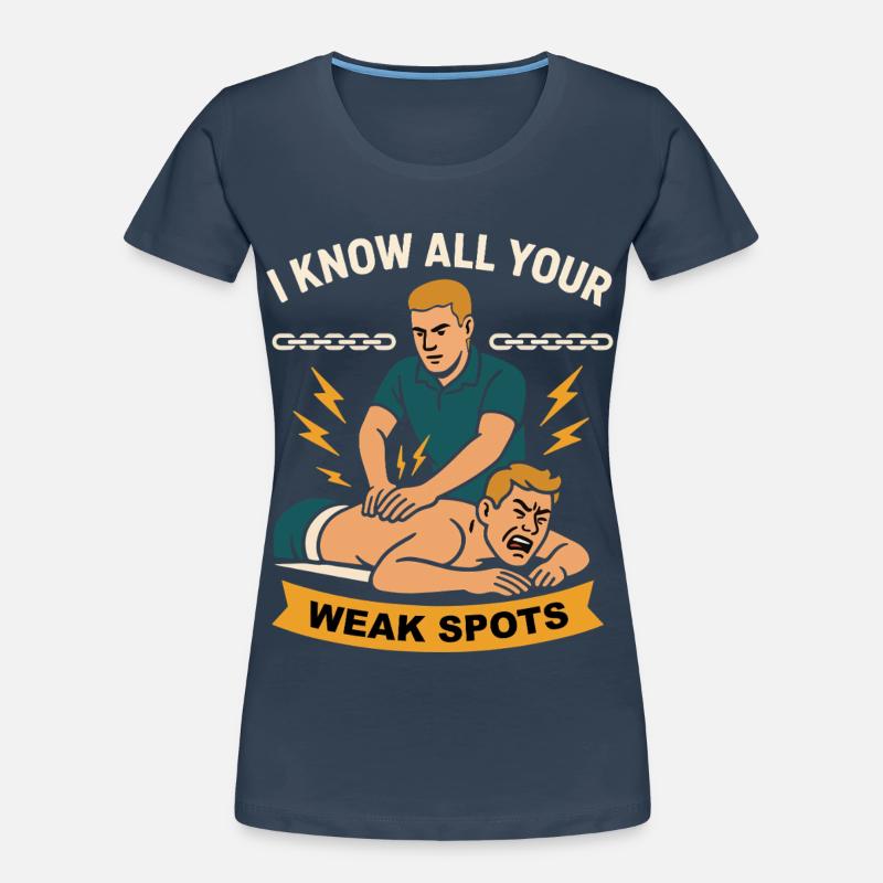 Physiotherapists know all their weak points Women's Premium Organic T-Shirt