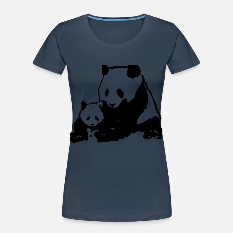 panda Frauen Premium Bio T-Shirt