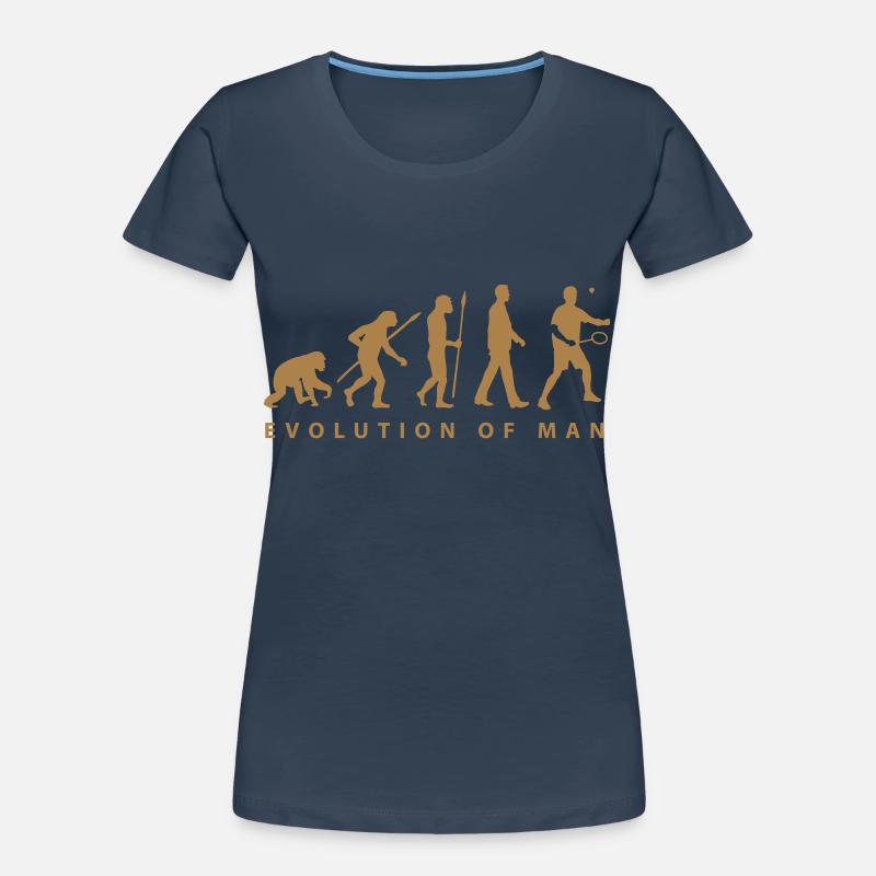 badminton_evolution_02__b_1c T-shirt bio Premium Femme
