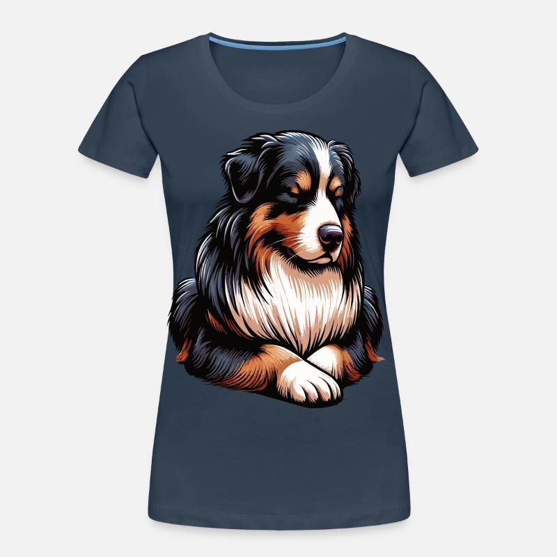 Australian Shepherd Aussie Aussiebesitzer Aussies Frauen Premium Bio T-Shirt