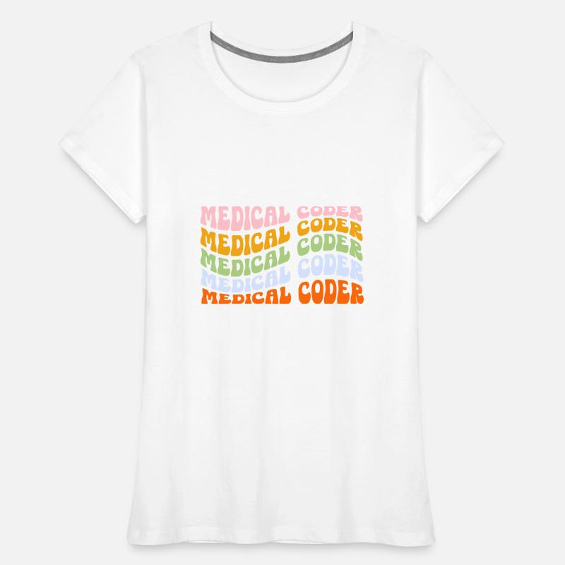 Spécialiste du codage de codeur médical T-shirt bio Premium Femme