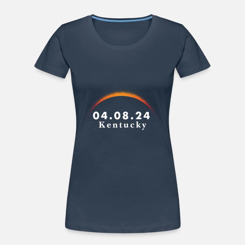 Total Solar Eclipse Path of Totality Kentucky Frauen Premium Bio T-Shirt