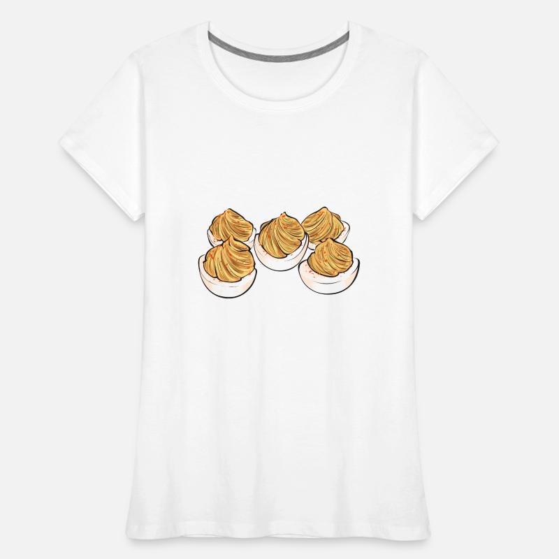 Gefüllte Eier Deviled Eggs Frauen Premium Bio T-Shirt