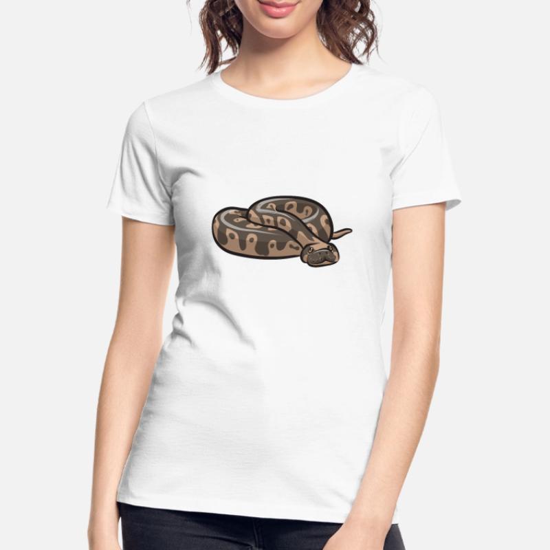 Ball Python Schlange Königspython Frauen Premium Bio T-Shirt