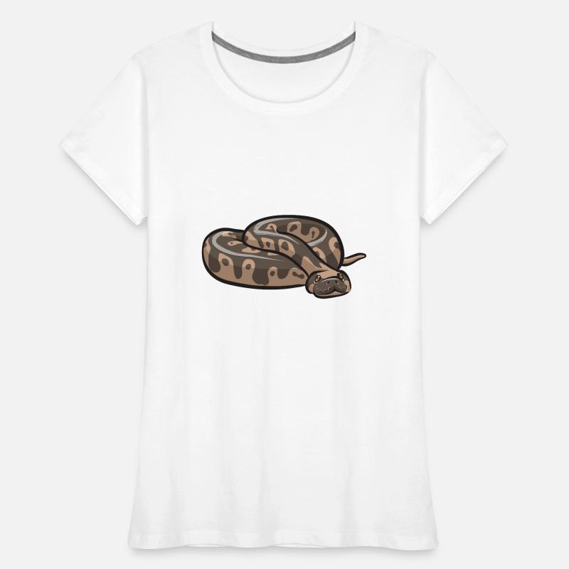 Ball Python Schlange Königspython Frauen Premium Bio T-Shirt