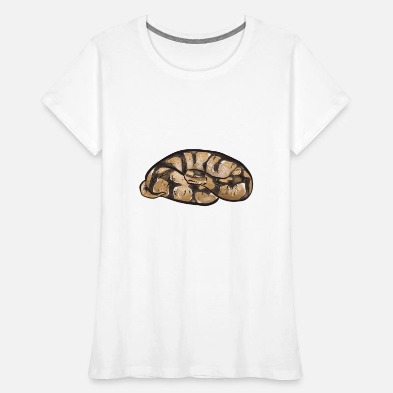 Ball Python Schlange Königspython Frauen Premium Bio T-Shirt
