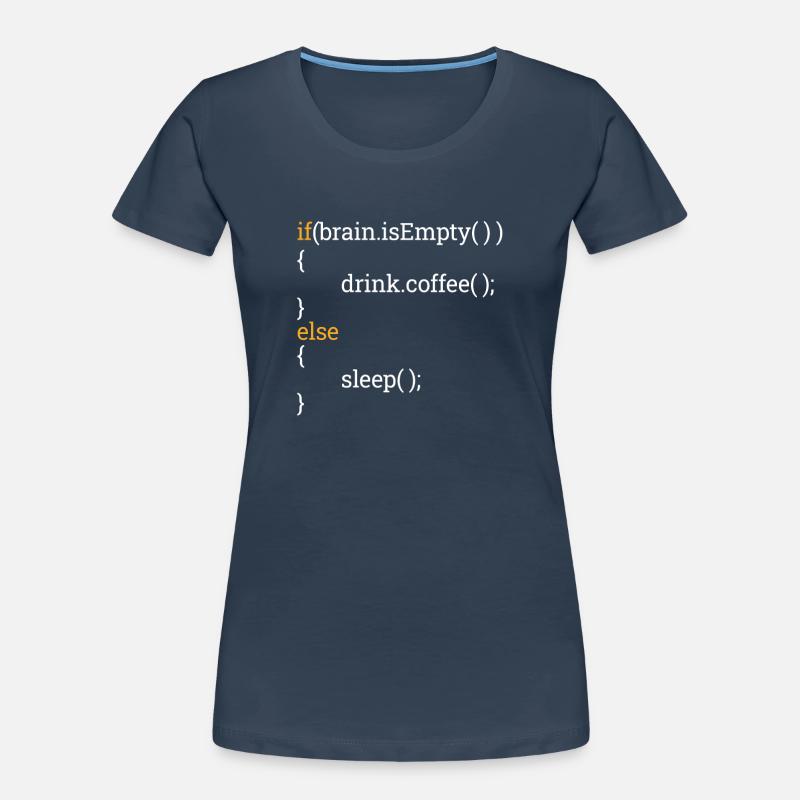 Programmierer Informatik Student Müde Kaffee C++ Frauen Premium Bio T-Shirt