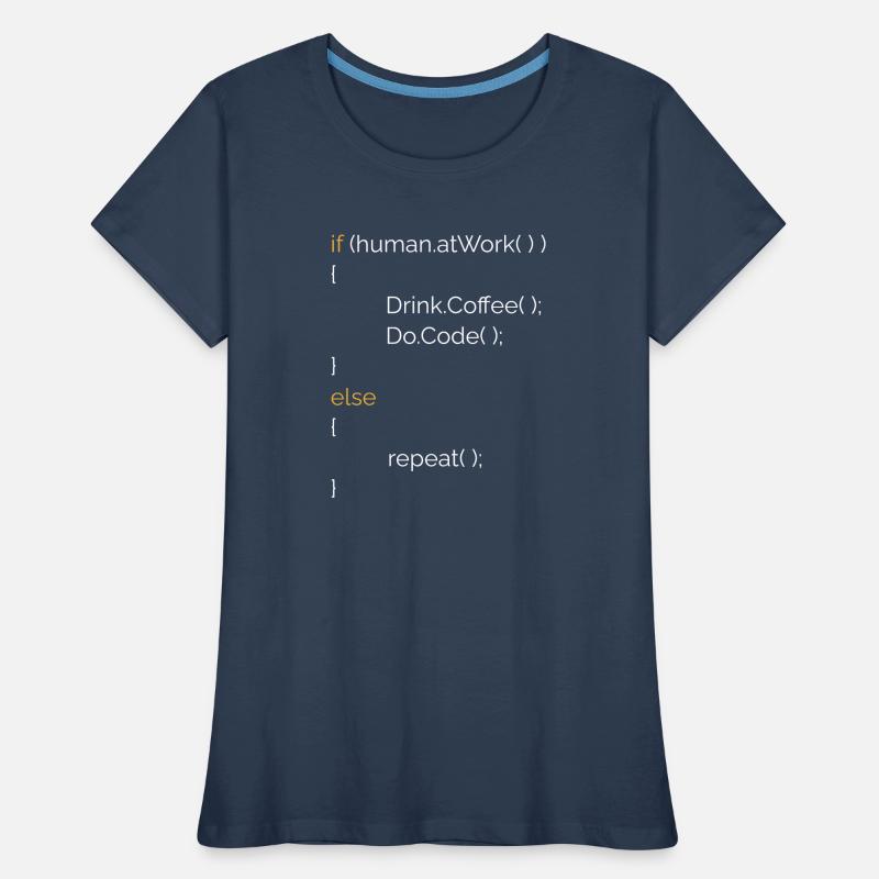 Programmierer Informatiker Kaffee Geschenk C# Java Frauen Premium Bio T-Shirt