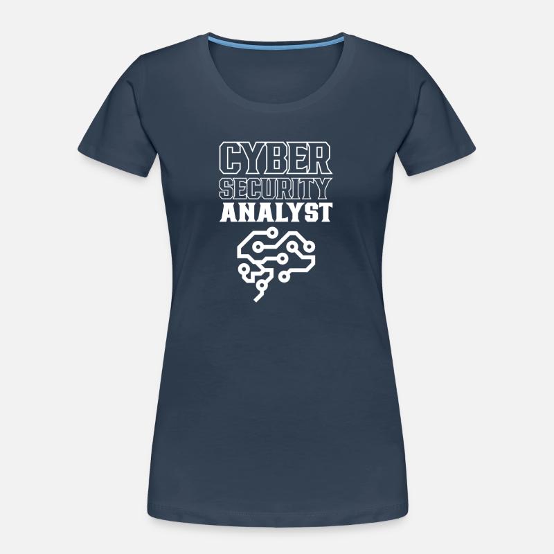 Cybersecurity Analyst IT Sicherheit Hacker Hack Frauen Premium Bio T-Shirt